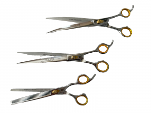 3pcs Barber Hair Trimming Grooming Variety Pack Thinning Scissors Shears CVD STR