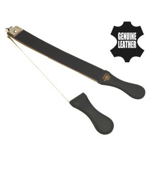 Professional New Leather Strop Strap Belt Barber Straight Edge Razor Sharpener 