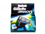 Men's Gillette MACH3 Refills Razor - 1 Pack contains 4 cartridges.