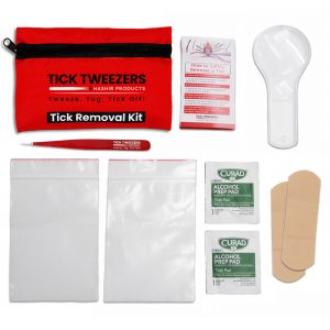 Tick Removal Kit Hiking Traveling Camping Outdoor High Quality 9pcs (LEATHER)