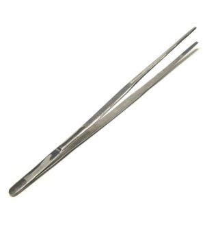 12" Long Tweezers Serrated Jaws Tips Stainless Steel