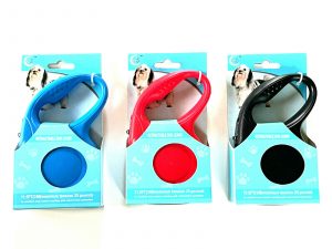 3pcs Retractable Dog Leash 11.5FT (3M) Maximum Tension 25lbs