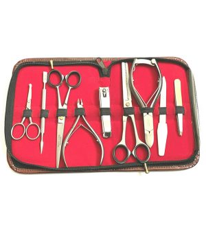 9pcs Premium Unisex Beauty Implements Kit Set Variety Pack NEW