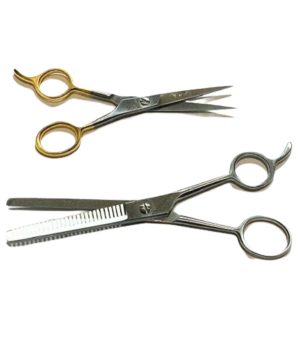Ice Tempered Gold Barber Stainless Scissors Single Teething Scissors Set Kit