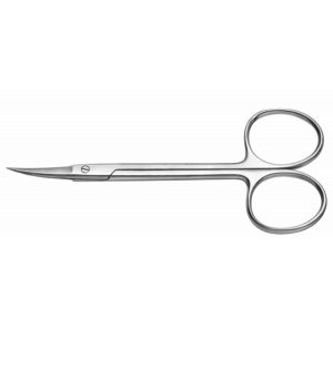 6pcs Iris Scissors 4.5" Curved Set Stainless