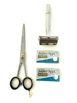 HASHIR's 6.5" GERMAN Barber Haircutting Scissors Shears Bangs Hair Trimming Cutting Removal