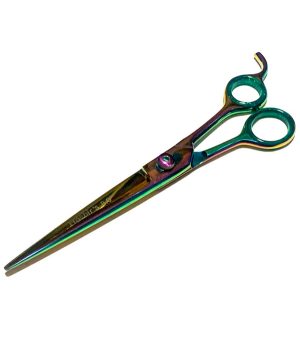 8" Multi Color Titanium Dog Cat Pet Trimming Haircutting Shears Adjustable