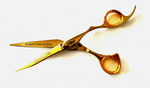 Gold GERMAN Dog Pet Grooming Scissors Stainless Steel 7" Size STAINLESS STEEL