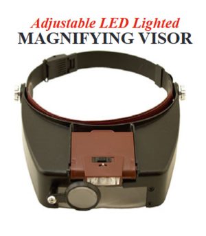 Jewelers Headband Magnifier LED Illuminated Magnifier 10x Power
