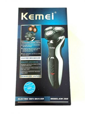 Kemei Men's Electric Clean Shaver Rechargeable Trimmer KM-382