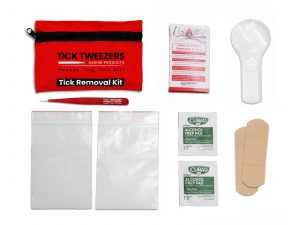 Complete Tick Removal Kit Hiking Traveling Camping Outdoor High Quality 9pcs (FABRIC)