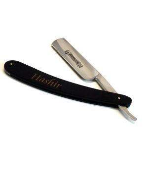 Black Super Sharp HASHIR Classic Straight Razor