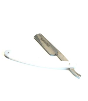 White Professional HASHIR Mens Classic Straight Razor