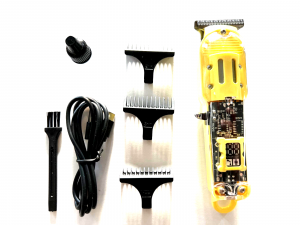 Professional Hair Clipper Cutter USB Rechargeable Yellow Fast Charge Sturdy Design