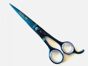 Pet Dog Cat Grooming Scissors GERMAN Stainless Steel Blue Color 8" Size