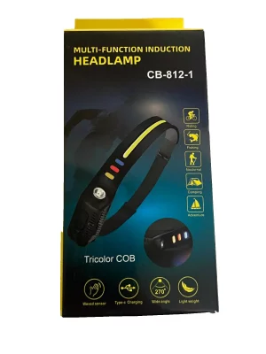 Multi-Functional Induction LED Headlamp Tricolor Powerful Strong Outdoor Biking NEW HOT ITEM!