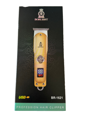 Mens Professional Hair Clipper Beard Gold Heavy Duty USB Rechargeable Gift NEW