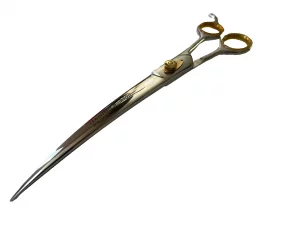 10" Professional GERMAN STAINLESS DOG PET CURVED Grooming Shears Scissors