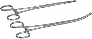 10" Straight and Curved Hemostat Forceps Locking Clamps Stainless Steel